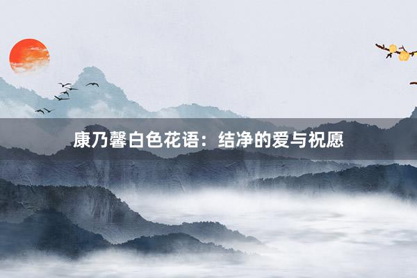 康乃馨白色花语：结净的爱与祝愿